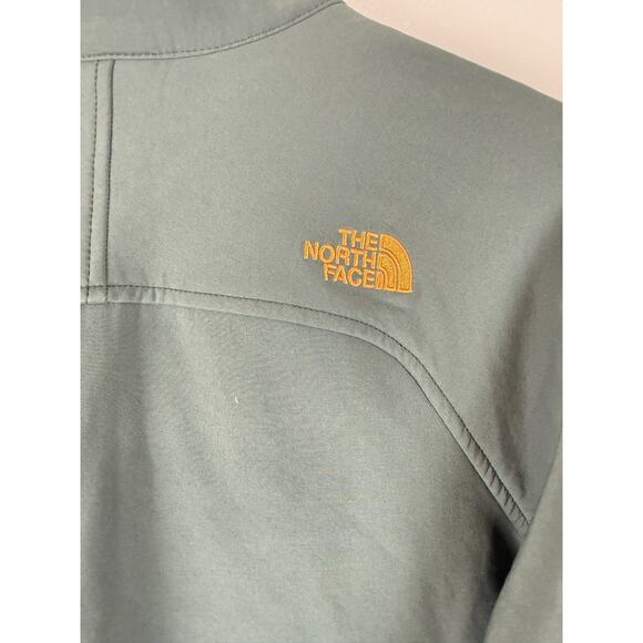 The North Face Shellrock Boys L 14/16 Olive Green Jacket with Orange Zippers - Picture 6 of 11